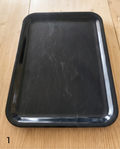 Serviertablett Schwarz Marmoriert – 32 x 23 cm | Marmor-Look