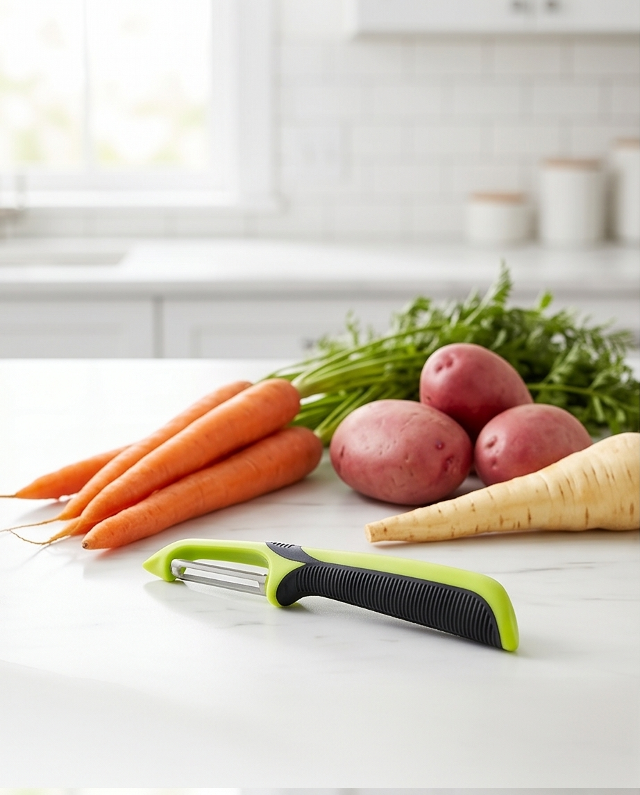 Gemüse- & Obstschäler / Sparschäler - Ergonomisch - Soft-Touch-Griff