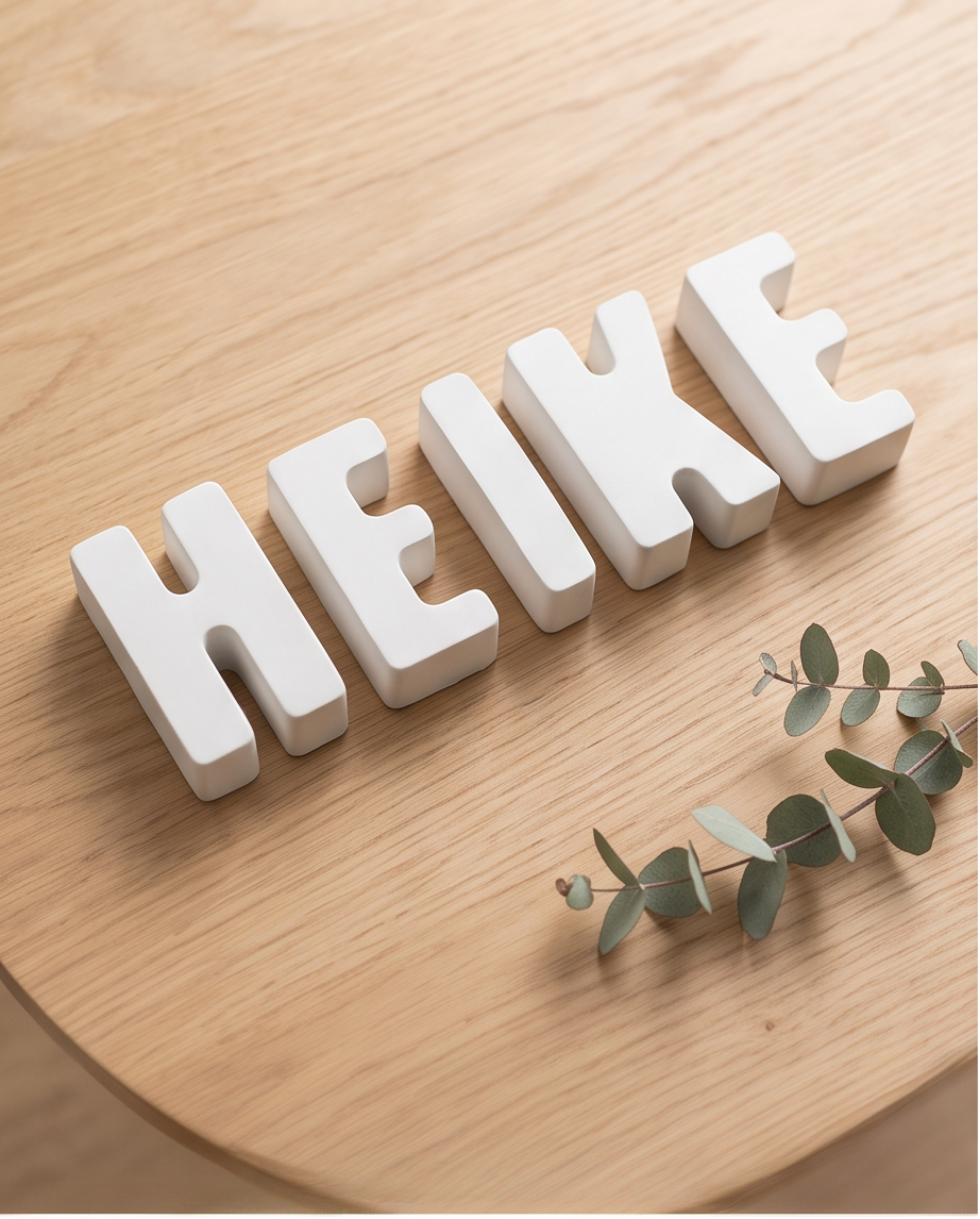 Handmade - Gips-Buchstaben – zum Basteln & Dekorieren
