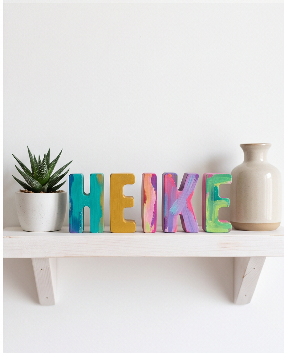 Handmade - Gips-Buchstaben – zum Basteln & Dekorieren