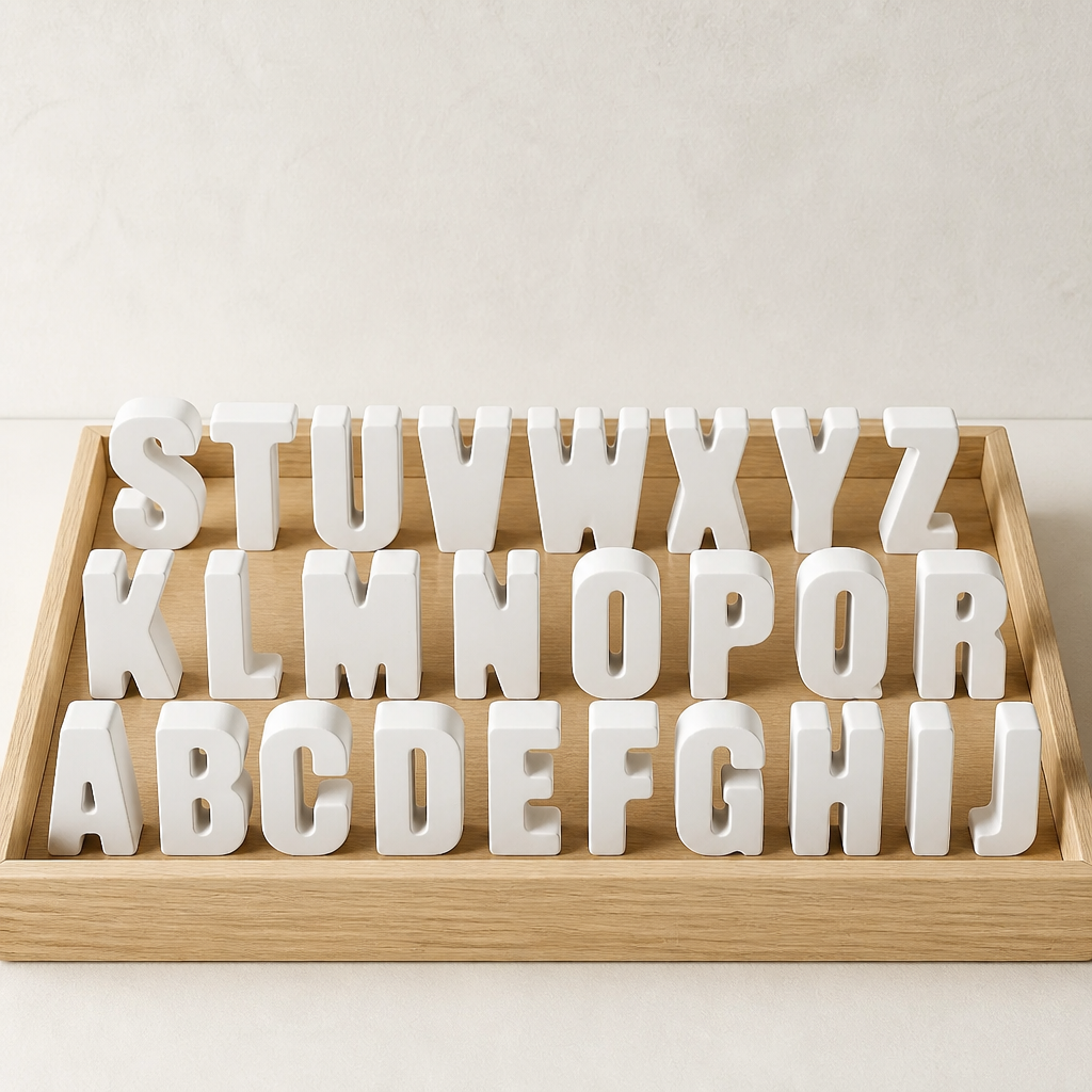 Handmade - Gips-Buchstaben – zum Basteln & Dekorieren