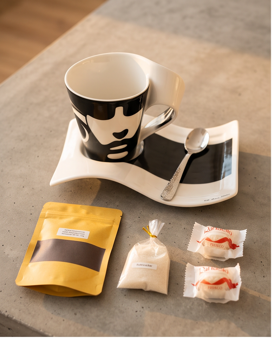 Premium Geschenk-Set 'Kaffee' – mit Villeroy & Boch Tasse