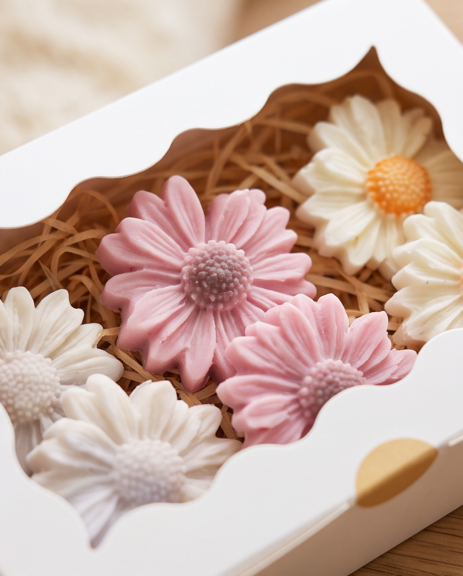 Handmade Geschenk-Set – Duftöllampe & 7 Sojawachs-Duftmelts