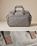 2nd Hand | fillikid Wickeltasche Grau Melange – Viel Stauraum – Moderner Herzschlag-Look Top
