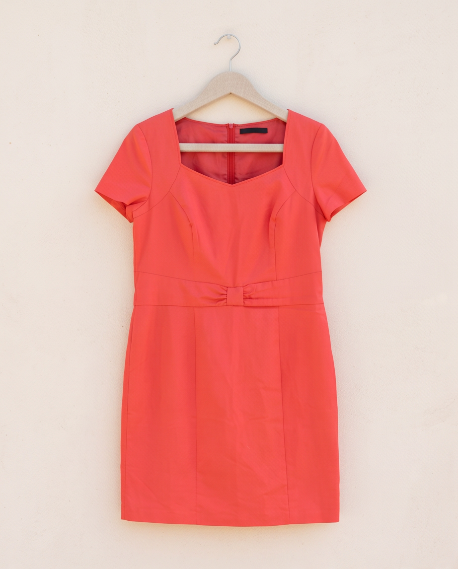2nd Hand | Betty Barclay Etuikleid Koralle/Lachs – Gr. 44 – Figurschmeichler