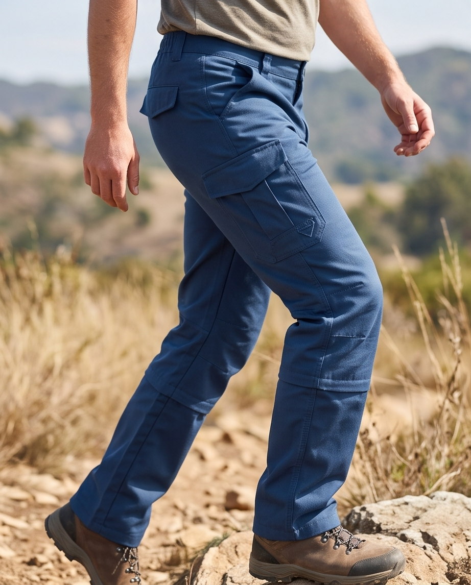 Crivit Herren Outdoorhose Blau Gr. 54 – Funktionale Wanderhose / Trekkinghose (Neu mit Etikett)