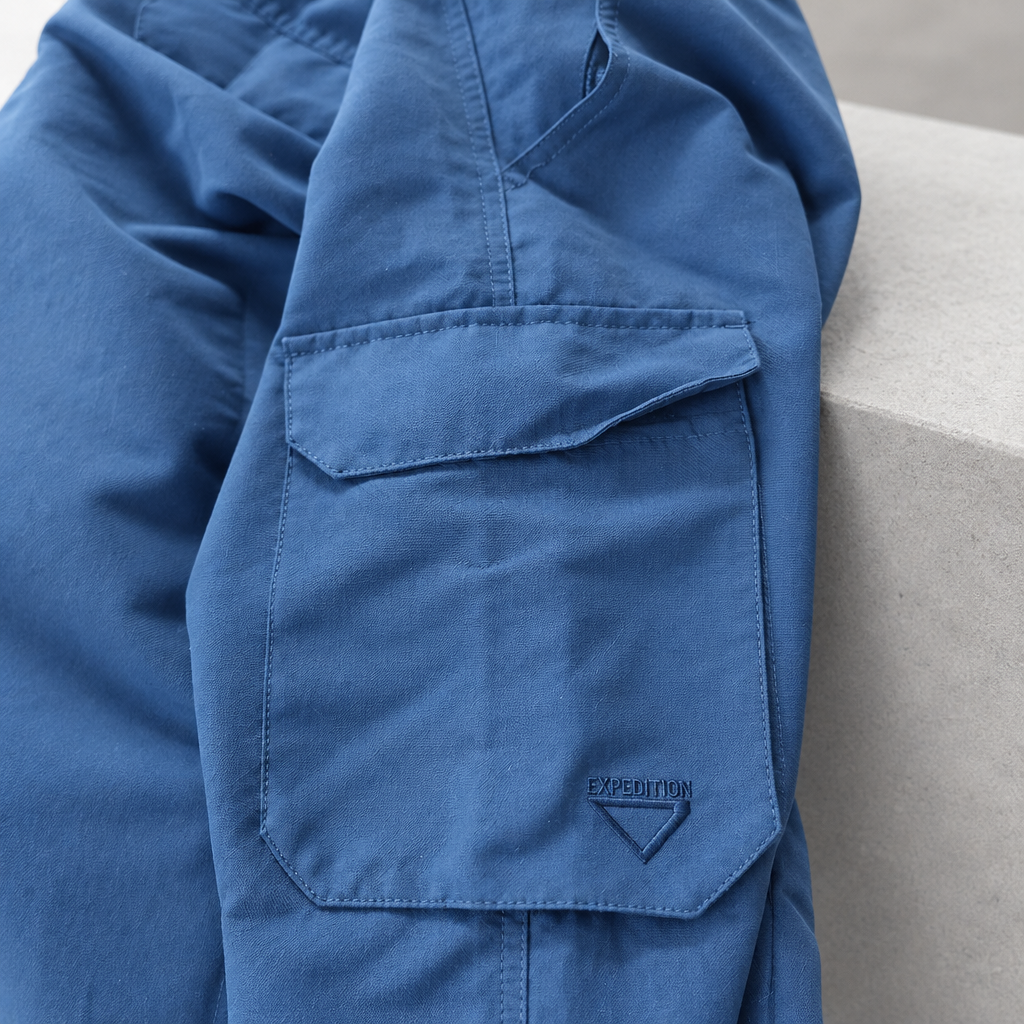 Crivit Herren Outdoorhose Blau Gr. 54 – Funktionale Wanderhose / Trekkinghose (Neu mit Etikett)