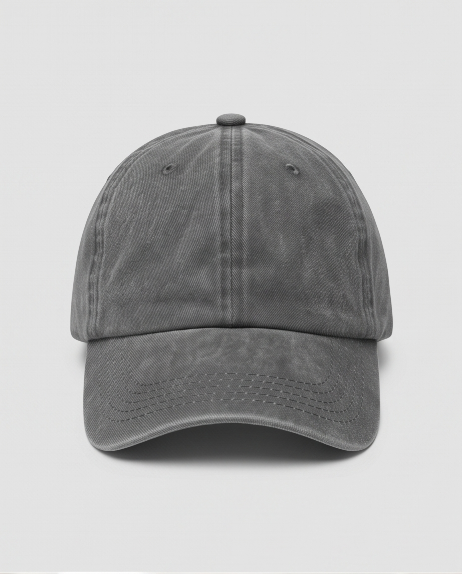 Klassische Unisex Basecap im Washed-Look – Verstellbare Vintage Cap, Einheitsgröße