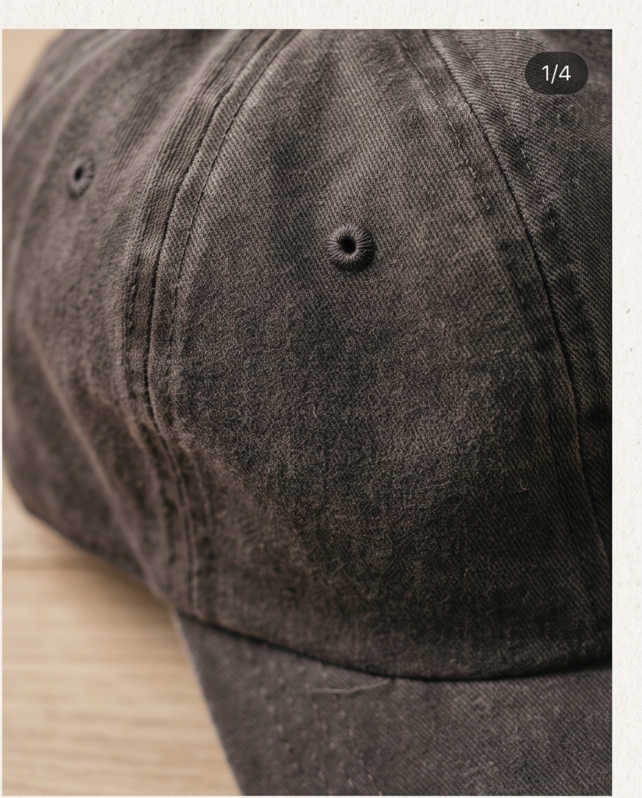 Klassische Unisex Basecap im Washed-Look – Verstellbare Vintage Cap, Einheitsgröße