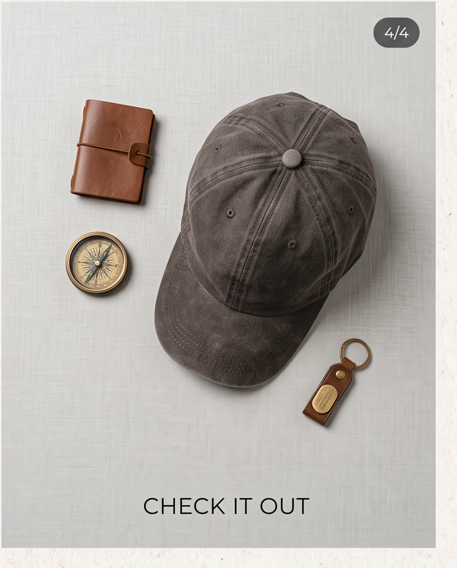 Klassische Unisex Basecap im Washed-Look – Verstellbare Vintage Cap, Einheitsgröße