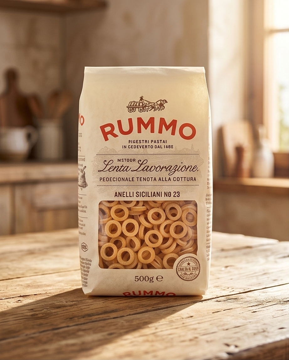 Rummo Anelli Siciliani No. 23 – 500 g | Italienische Pasta | al bronzo