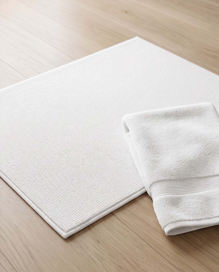 Badmatte weiß und elegant | Badematte | Badezimmer