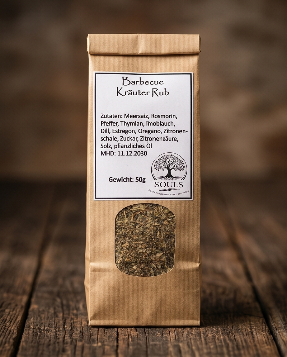 Barbecue Kräuter Rub 50 g – Aromatische Marinade für Fleisch & Gemüse