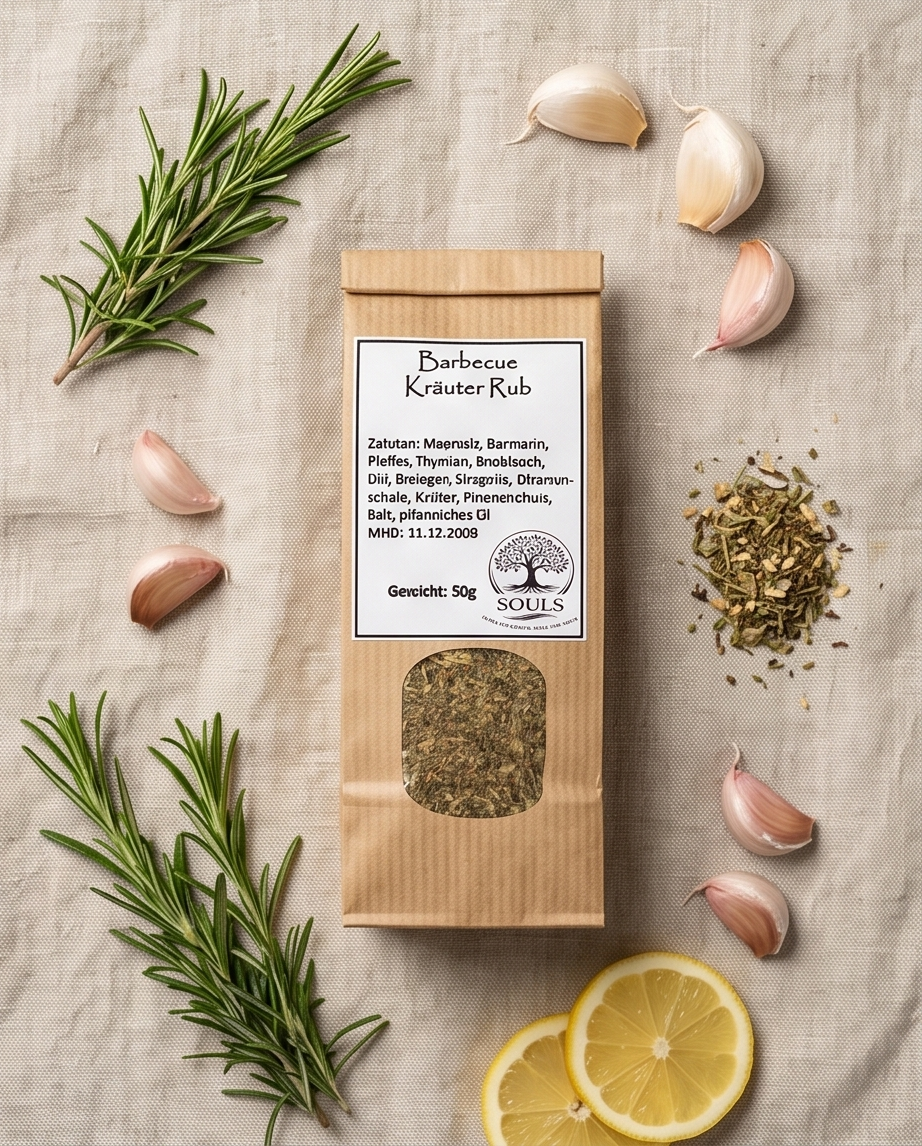Barbecue Kräuter Rub 50 g – Aromatische Marinade für Fleisch & Gemüse