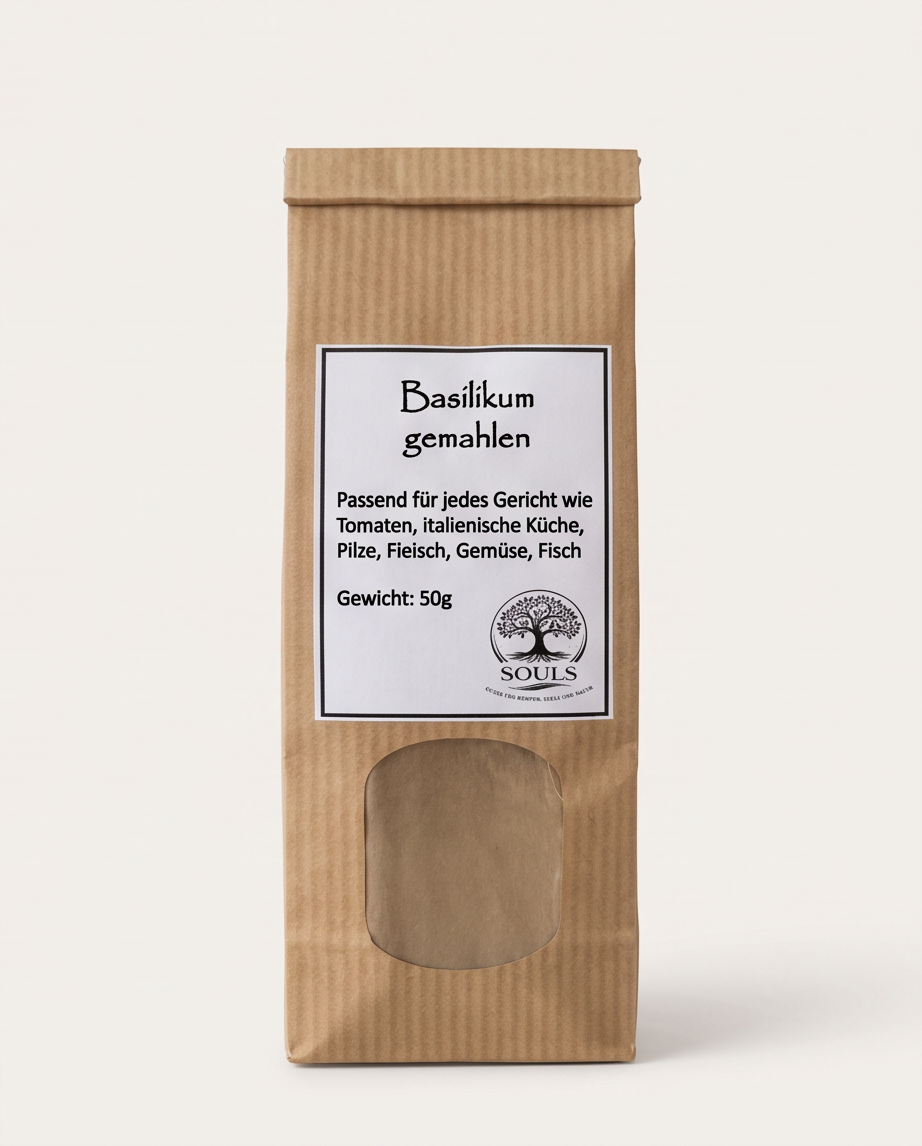 Basilikum gemahlen 50 g | Gewürz