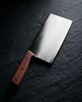 Chinesisches Küchenmesser mit Holzgriff – Küchenbeil für Gemüse & Fleisch