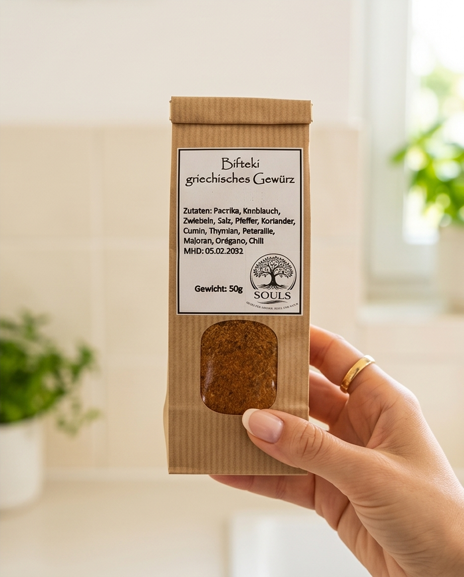 Bifteki Gewürzmischung 50 g – Griechisches Aroma für Hackbraten & Frikadellen