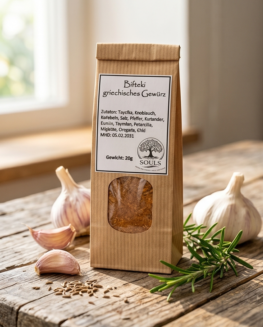 Bifteki Gewürzmischung 50 g – Griechisches Aroma für Hackbraten & Frikadellen