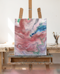 Handmade | Acryl-Gemälde "Pastel Galaxy" auf Leinwand - reine Handarbeit