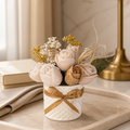 Handmade - Duftwachs-Blumen-Bouquet 'Braun' – Blumen, die niemals welken