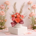 Handmade - Duftwachs-Blumen-Bouquet 'Rot' – Blumen, die niemals welken | Deko