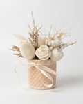 Handmade - Duftwachs-Blumen-Bouquet 'Weiß' – Blumen, die niemals welken | Deko