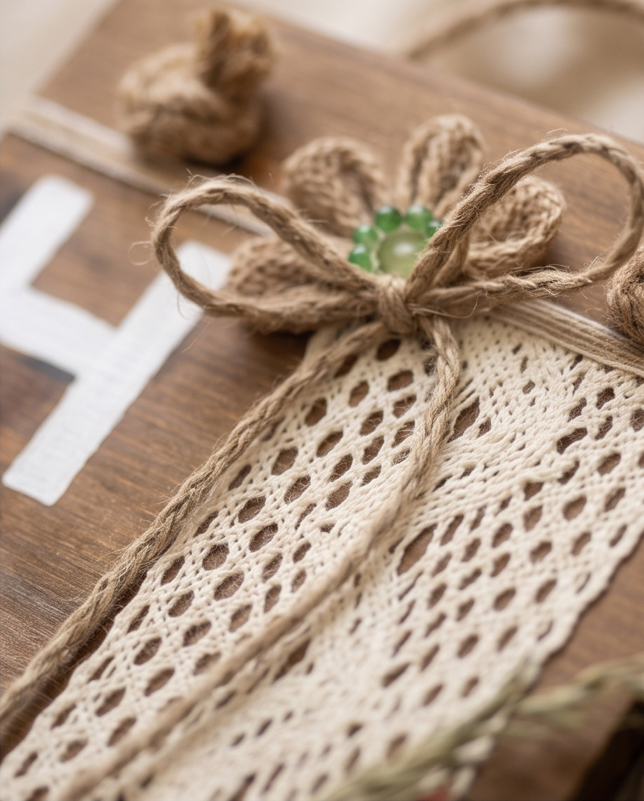 Handmade - Bild 'HOME' | Wand-Deko | Tür-Deko aus Holz