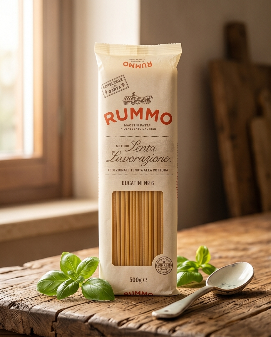 Rummo Bucatini No. 6 – 500 g | Italienische Pasta | al bronzo