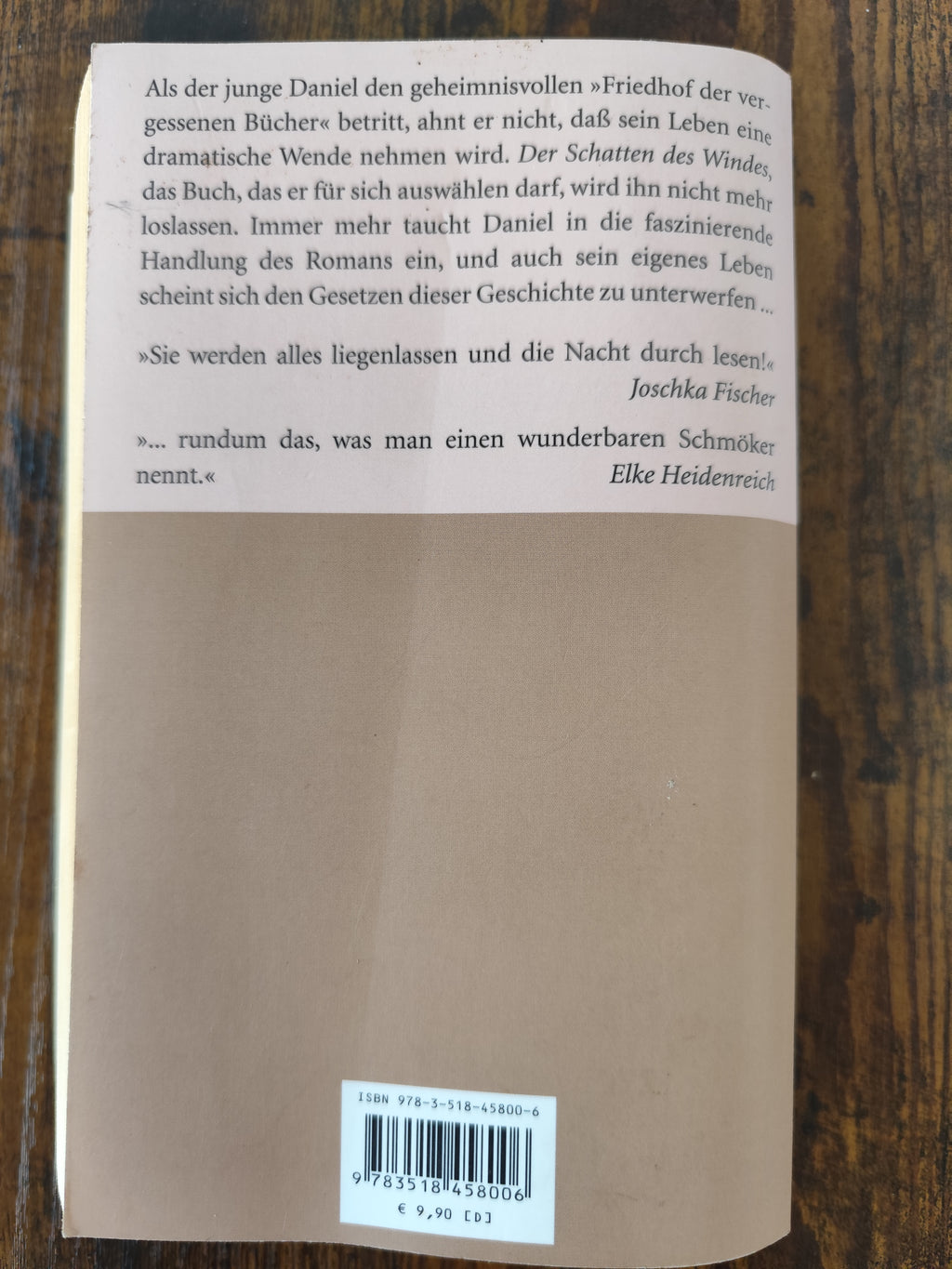 2nd Hand | Carlos Ruiz Zafón – Der Schatten des Windes (Roman) – Suhrkamp Taschenbuch