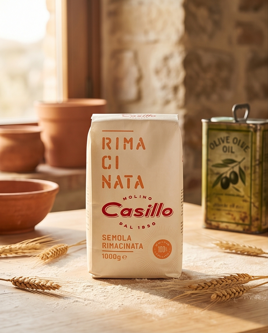 Casillo Feiner Hartweizengrieß – 1 kg | Authentisch italienisch | für hausgemachte Pasta