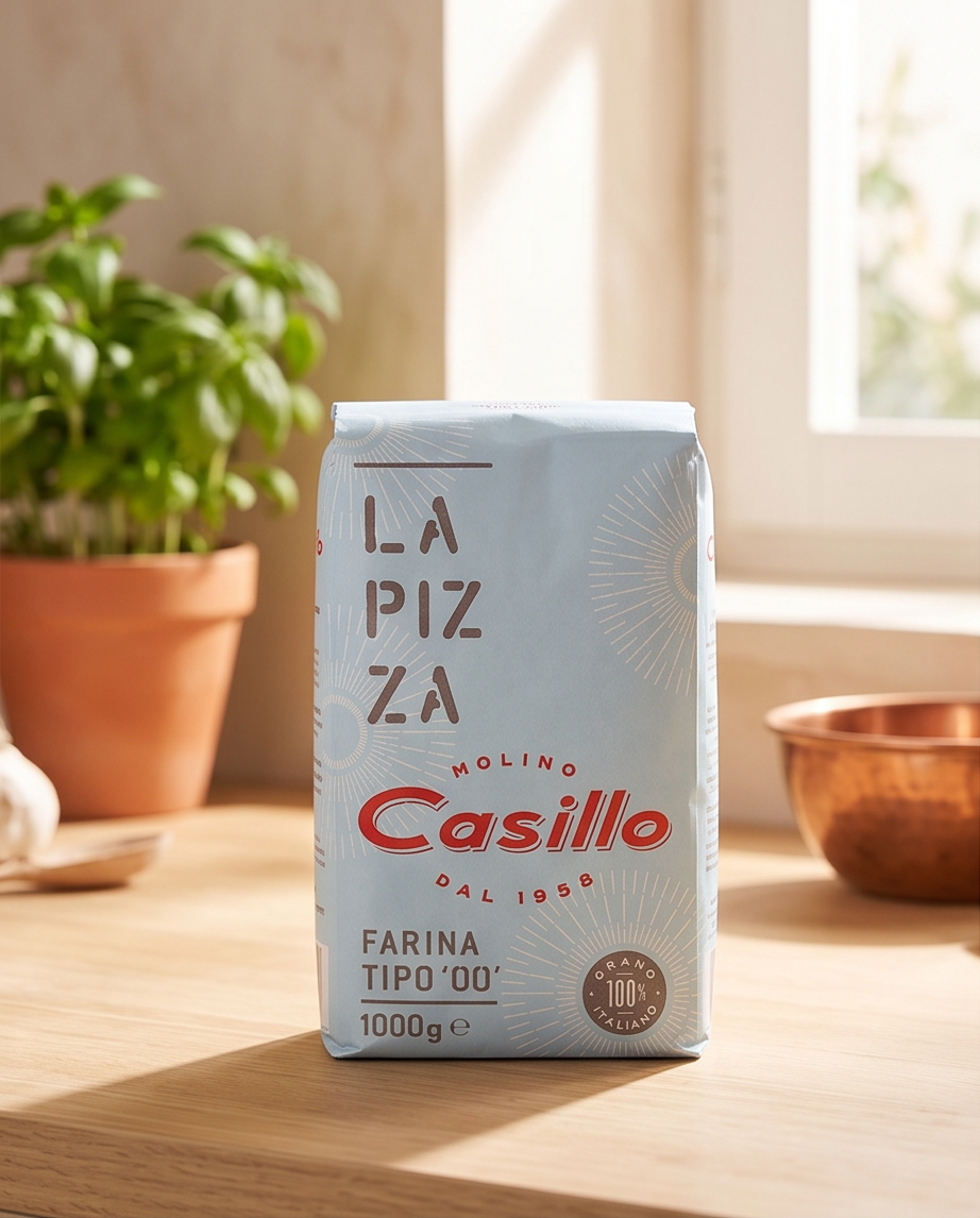 Casillo Pizzamehl Tipo 00 – 1 kg | Italienisches Mehl für perfekte Pizza