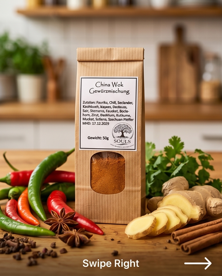 China Wok Gewürzmischung 50 g – Aromatisch für Geflügel, Ente & Gemüse