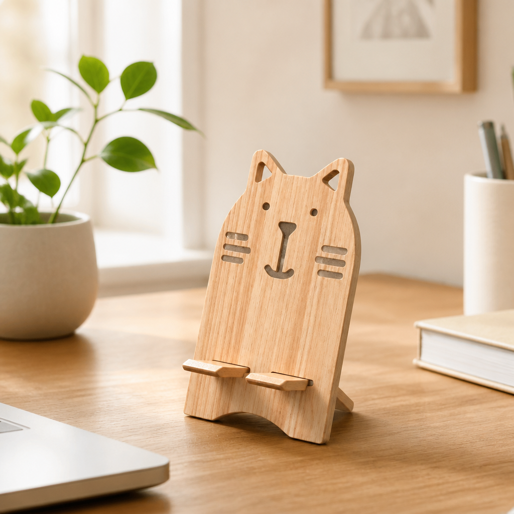 Hand-Pflegeset | Handseife & Handlotion | inkl. Handyhalter aus Holz