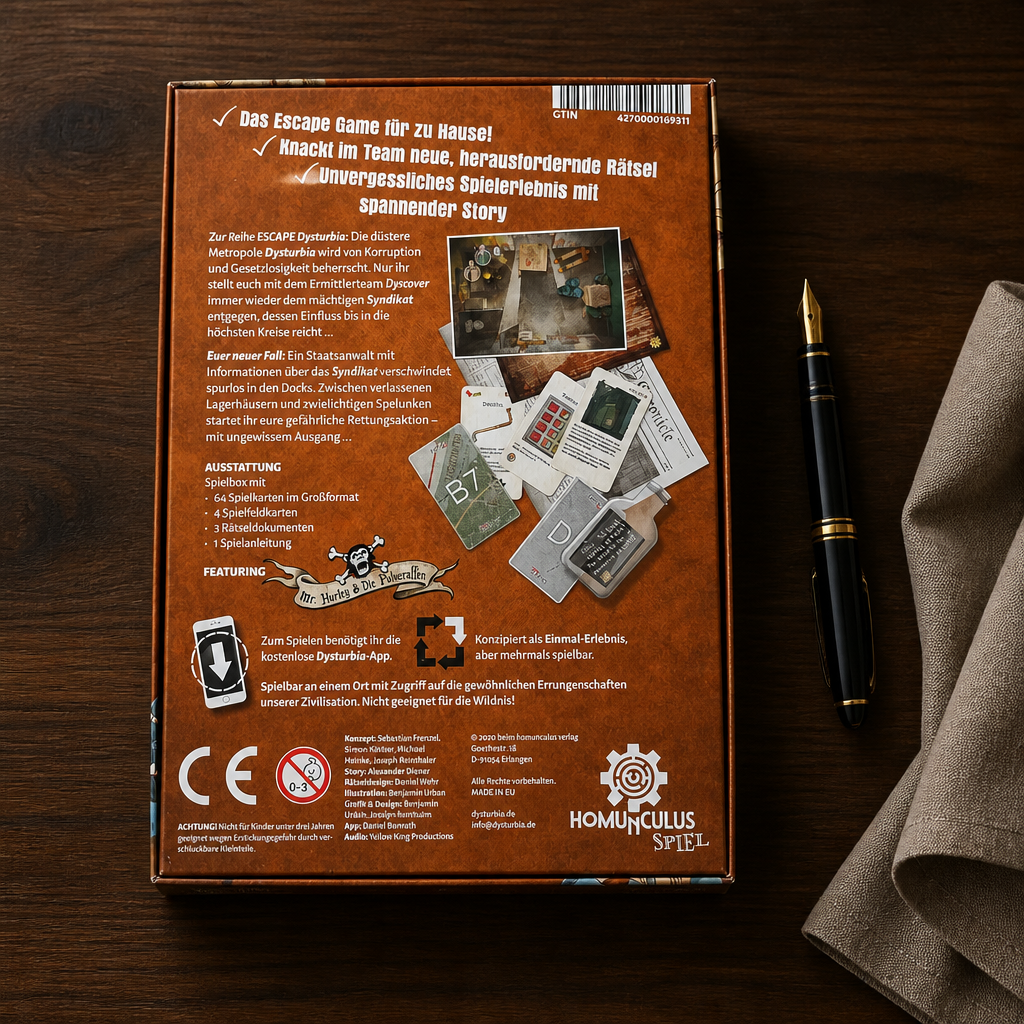 2nd Hand | ESCAPE Dysturbia - Spiel für die Familie