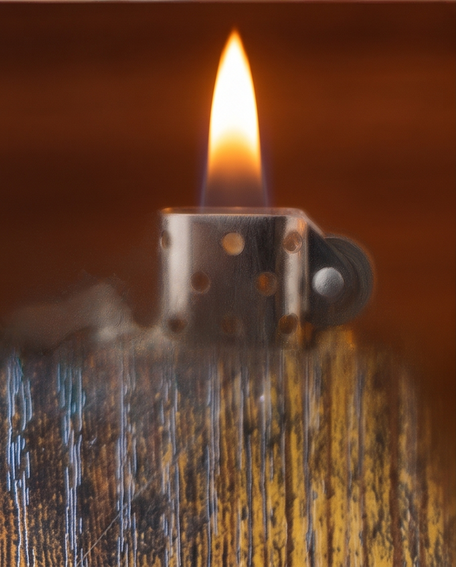 Benzin-Feuerzeug mit Lebensbaum-Motiv | 2D-Print-Hülle | nachfüllbar