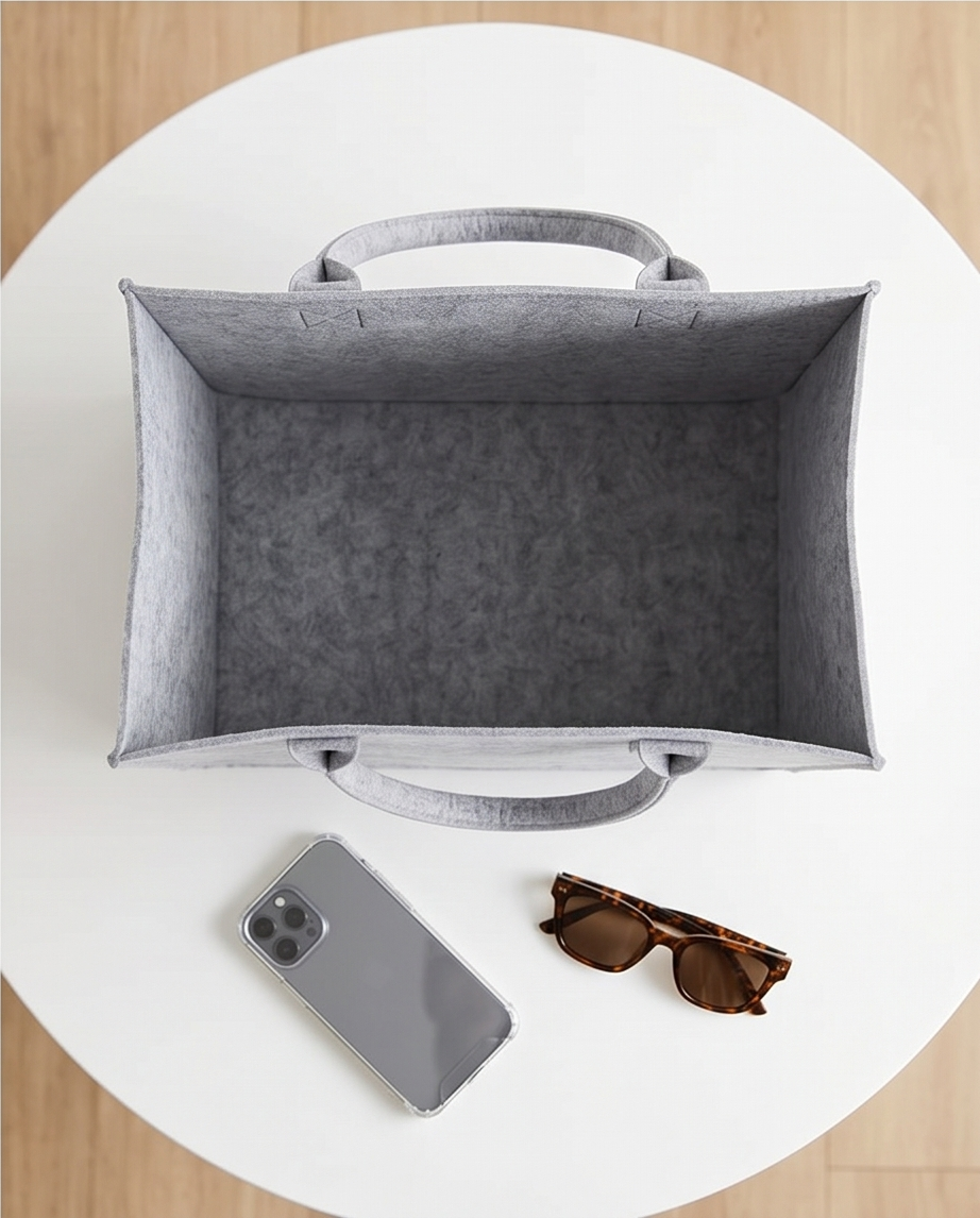 Filztasche Premium | hellgrau | Shopper oder Allzweck
