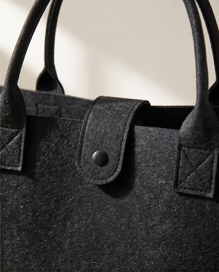 Filztasche Premium | schwarz | Shopper oder Allzweck