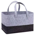 Filztasche Premium | grau-schwarz | Shopper oder Kaminkorb
