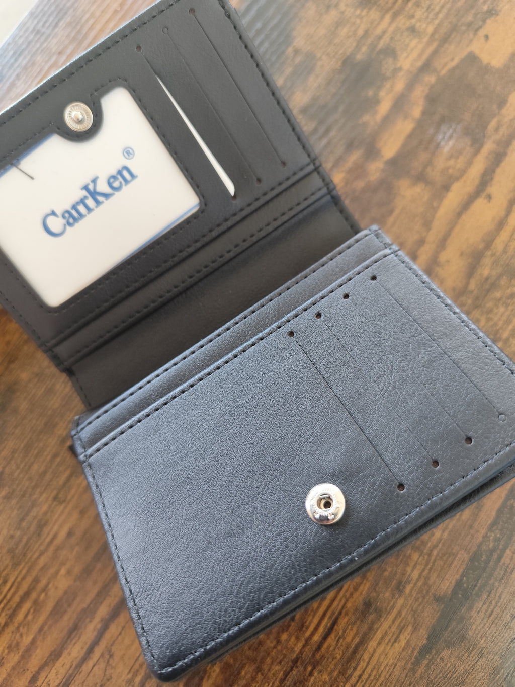 Geldbeutel Herren – Hirschmotiv Schwarz | PU-Leder von CarrKen
