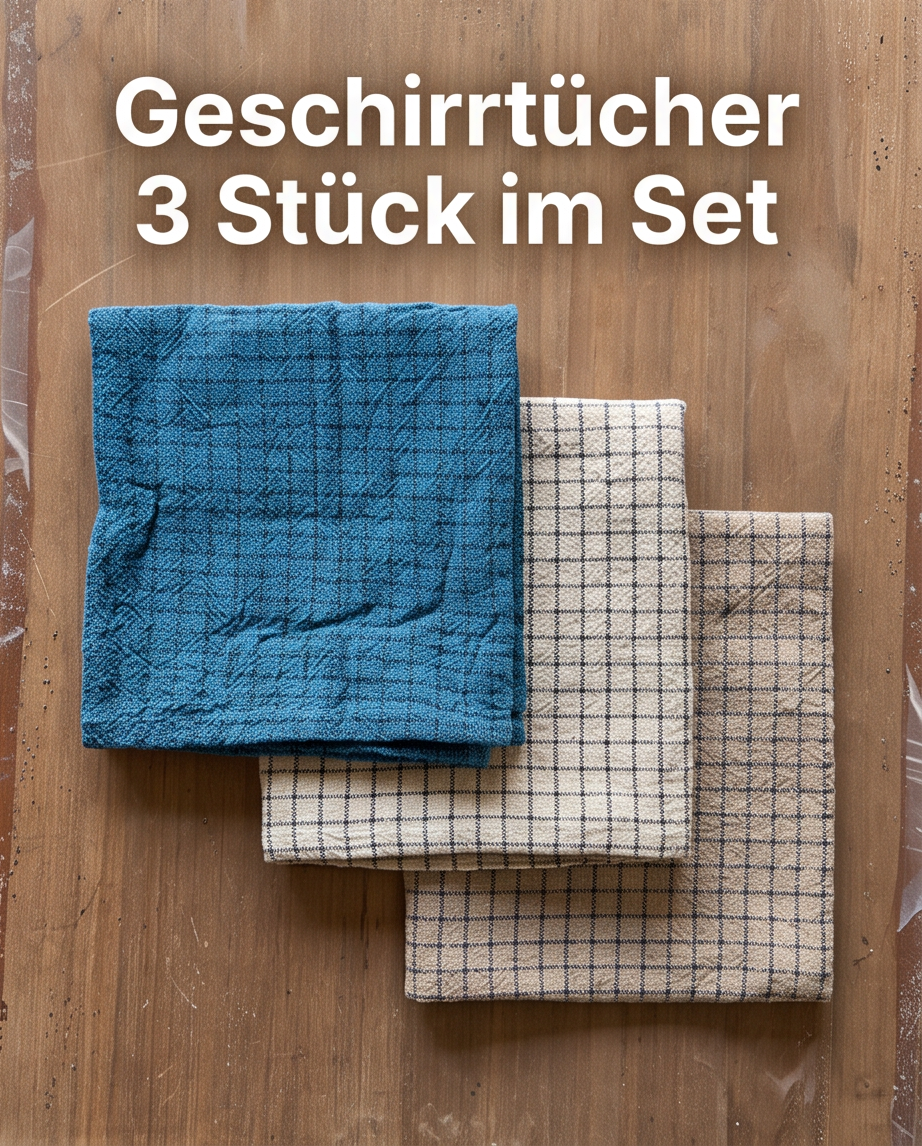 Premium Geschirrtücher aus 100% Baumwolle im 3er Set | Küche | Baumwolle