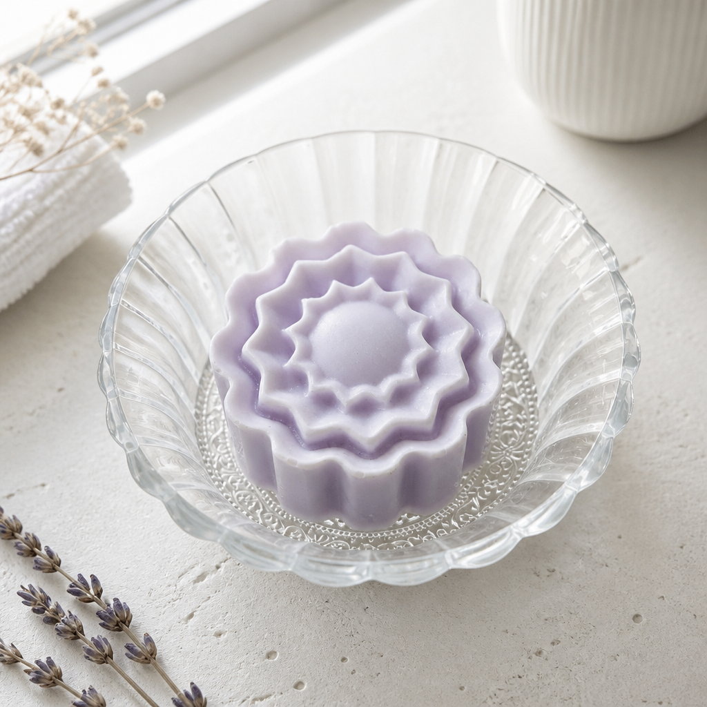 Glasschale - stilvoll und elegant | Dessert-Schale oder Seifenschale