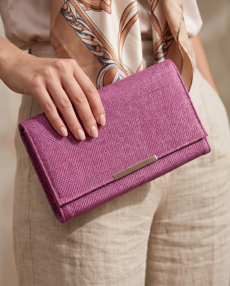 2nd Hand | Clutch - Handtasche von H&M - Beere/Mauve