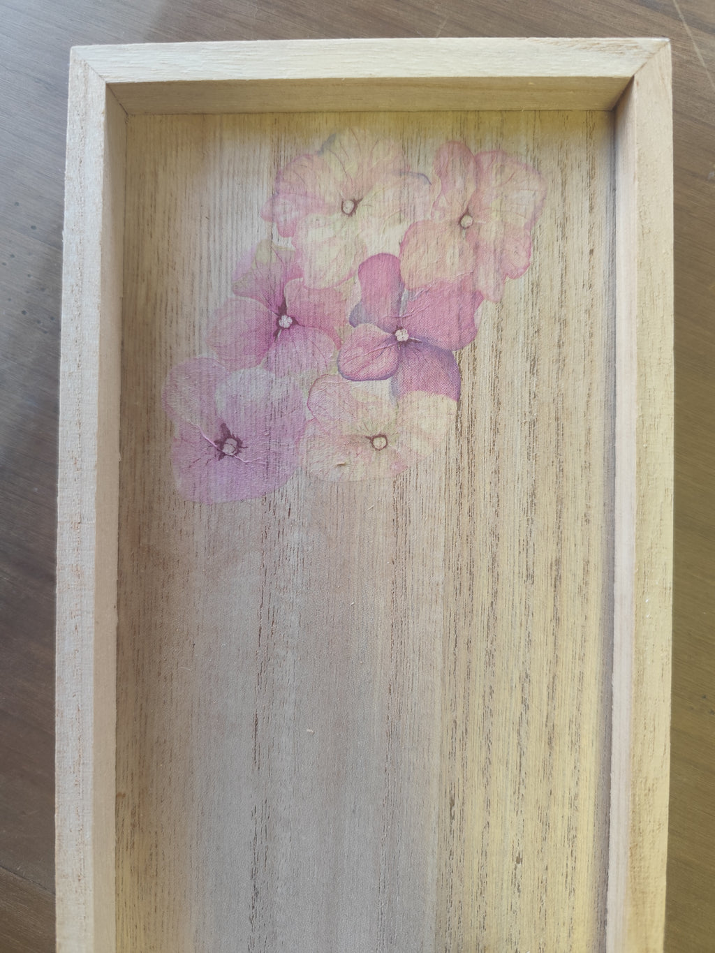 Handmade - Holztablett | Holzunterlage mit Decoupage