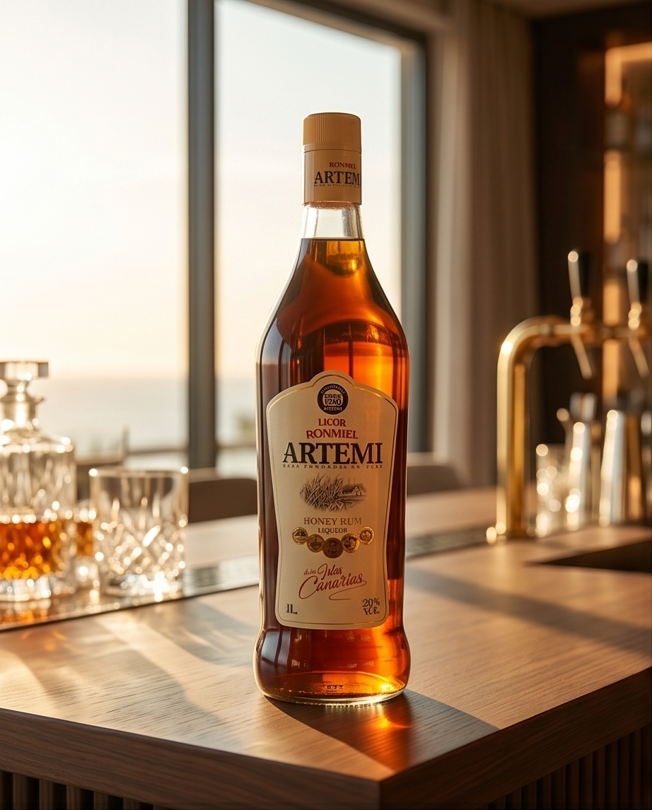 Ron Miel Artemi - spanischer Honiglikör 1 Liter | Honigrum | Kanaren