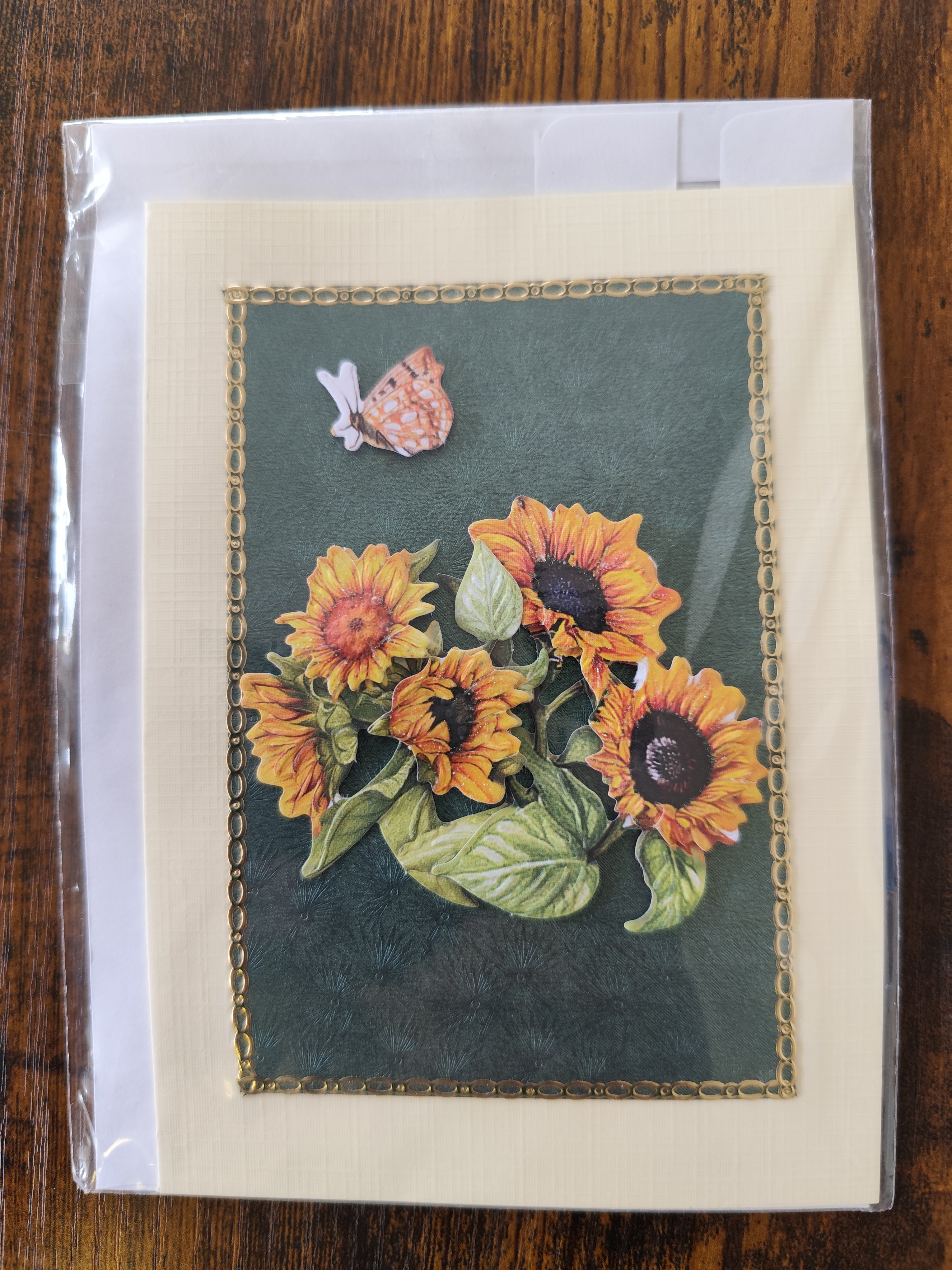 3D-Geburtstags-Karte Sonnenblumen - Klappkarte