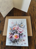 Gruß- & Geschenk-Karte – Für jeden Anlass | Blumen-Motiv