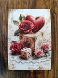 Gruß- & Geschenk-Postkarte für unsere Liebsten - herzliches Motiv