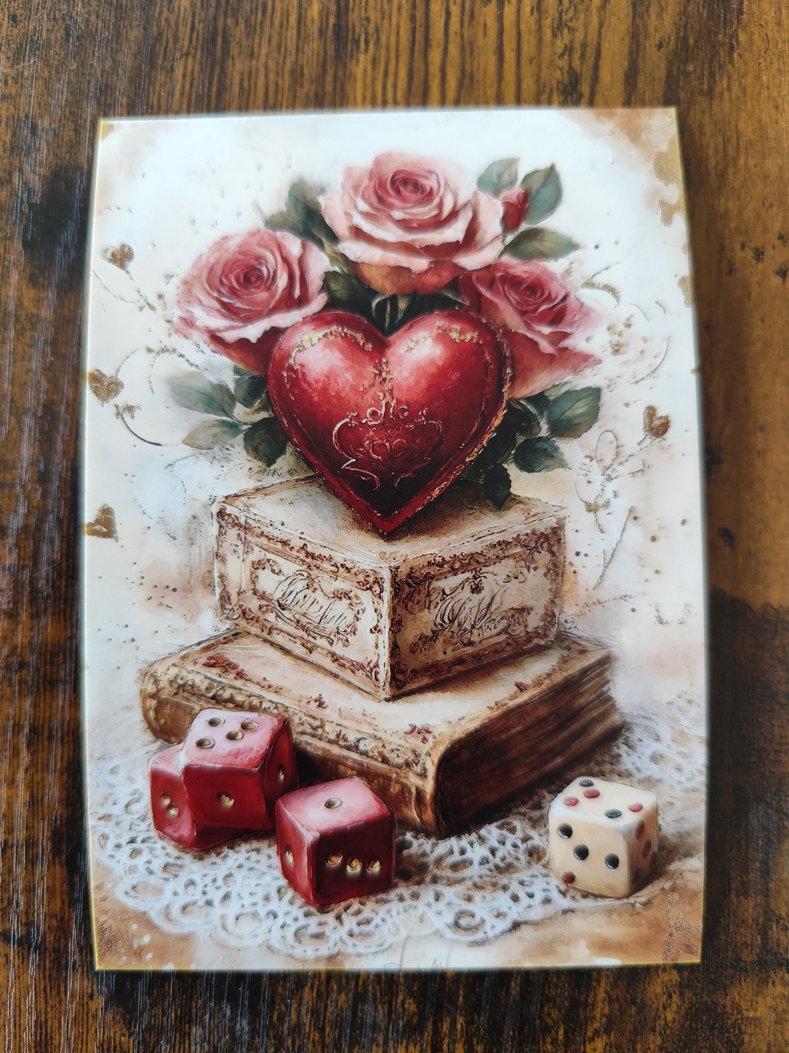 Gruß- & Geschenk-Postkarte für unsere Liebsten - herzliches Motiv