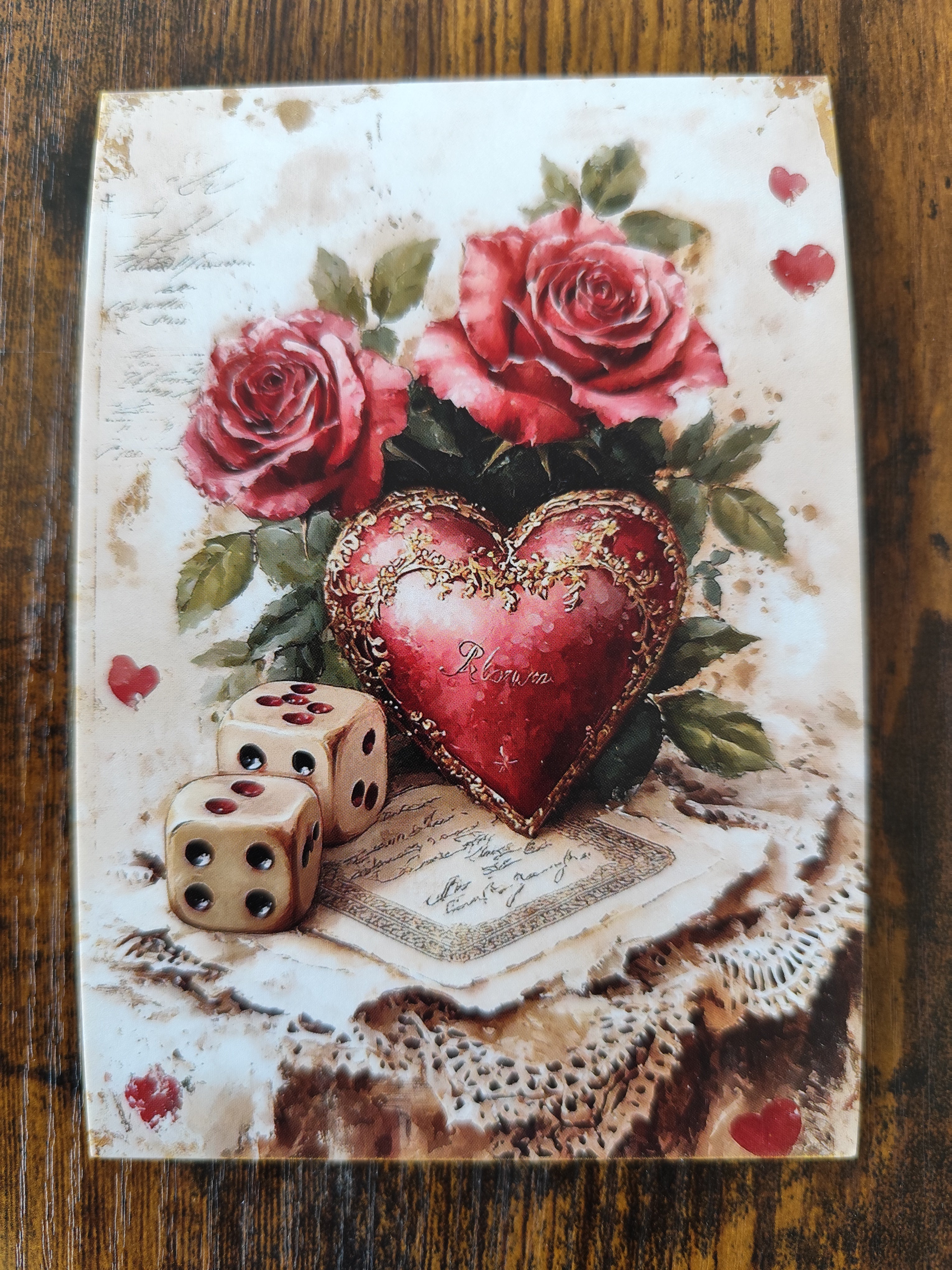 Gruß- & Geschenk-Postkarte für unsere Liebsten - herzliches Motiv