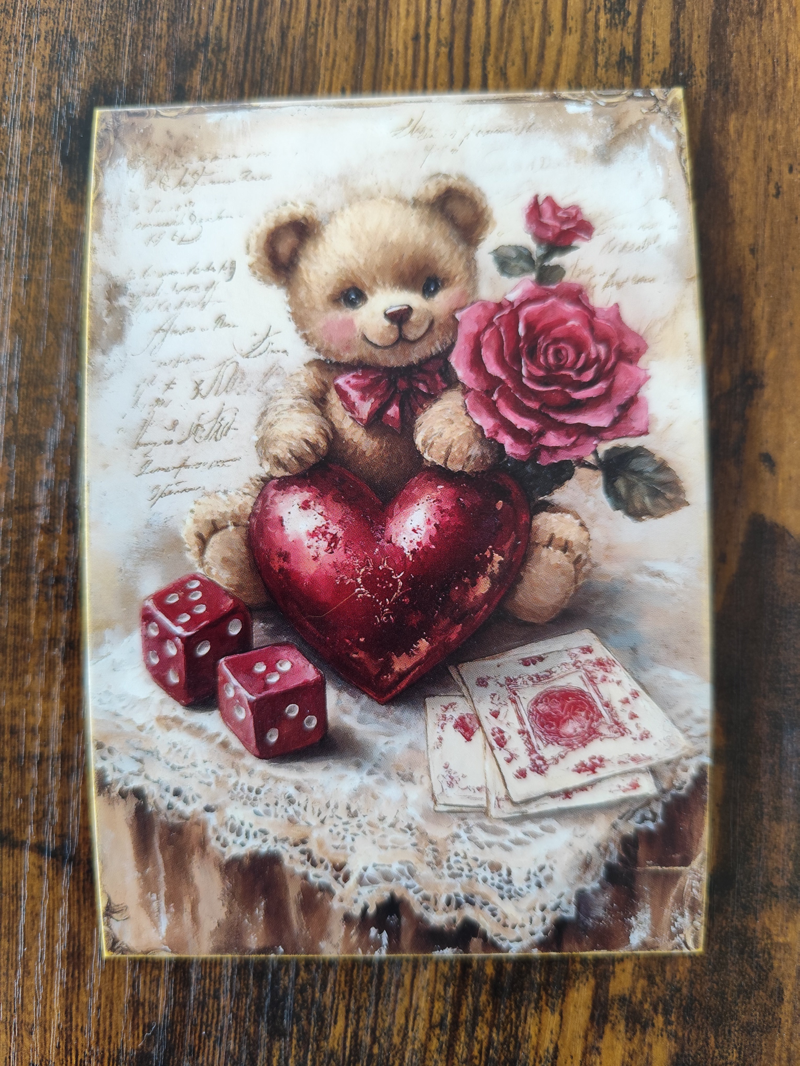Gruß- & Geschenk-Postkarte für unsere Liebsten - herzliches Motiv